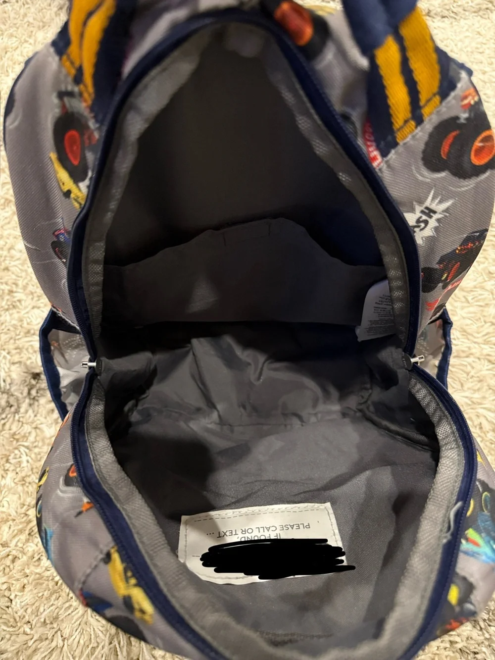 Kids' Monster Truck Backpack and Lunch Bag Set - Blue